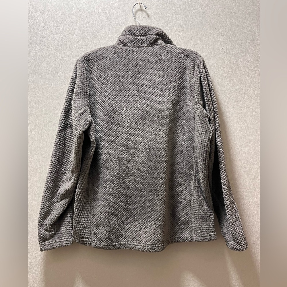 Kuhl Technical Textured Fleece Full-Zip Mock Neck Casual Jacket, Women’s L, Gray - Picture 2 of 7